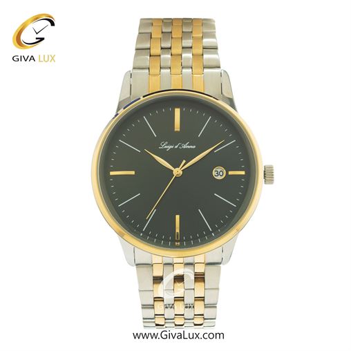 ساعت مچی اورجینال مردانه LdA | لوئیجی د آنا | Luigi d'Ana طلایی-نقره ای | طلایی-نقره ای| مشکی| کد رفرنس 2335